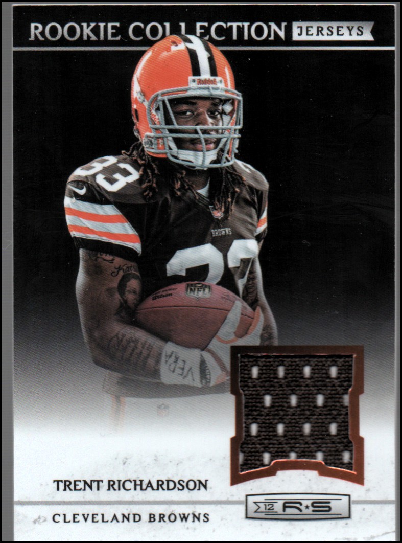 2012 Rookies and Stars Rookie Collection Jerseys #9 Trent Richardson