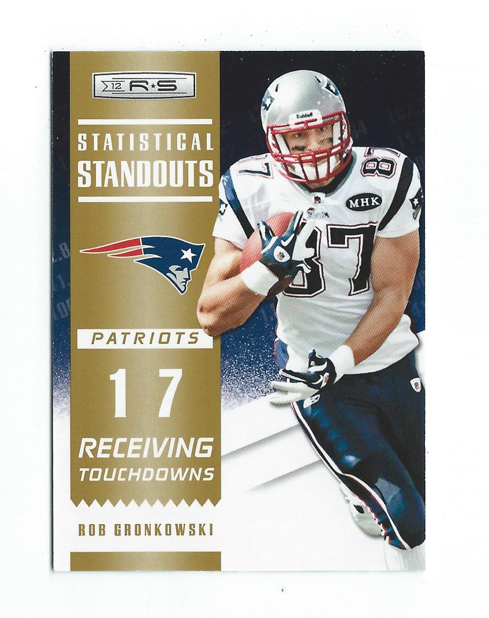 2012 Rookies and Stars Statistical Standouts Gold #22 Rob Gronkowski