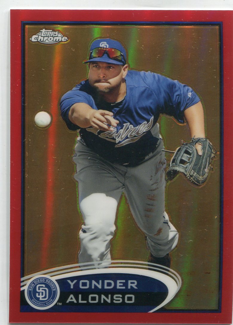 2012 Topps Chrome Red Refractors #101 Yonder Alonso