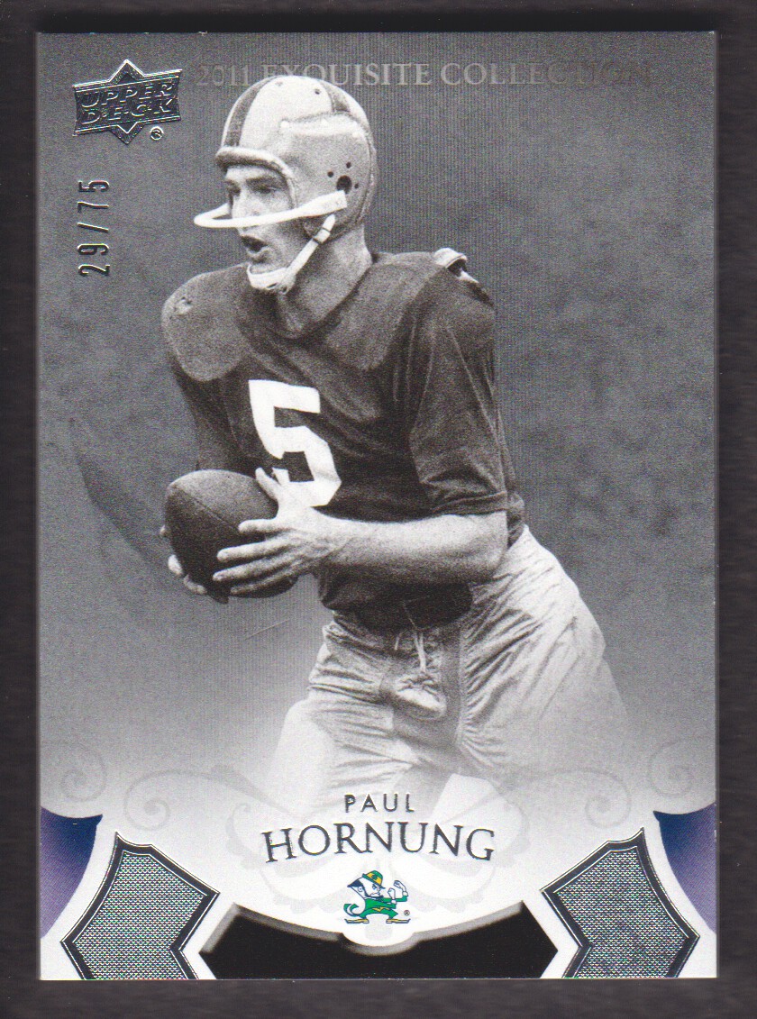 2011 Exquisite Collection #12 Paul Hornung