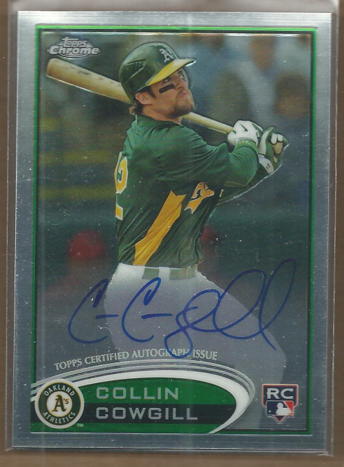 2012 Topps Chrome Rookie Autographs #178 Collin Cowgill