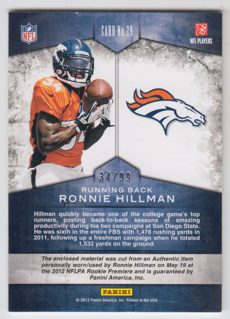 ronnie hillman jersey