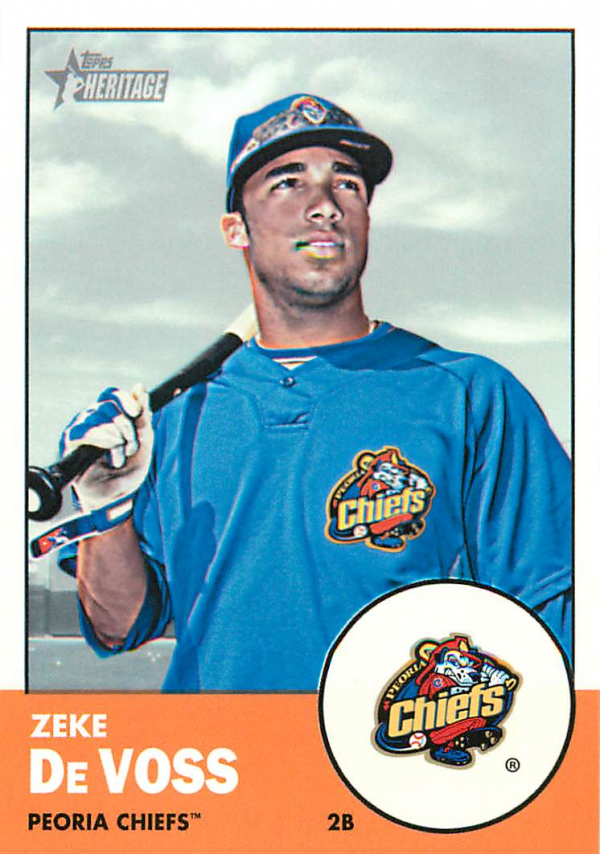 2012 Topps Heritage Minors 182 Zeke Devoss