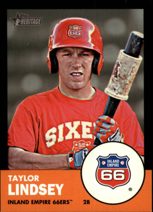 2012 Topps Heritage Minors Black #77 Taylor Lindsey