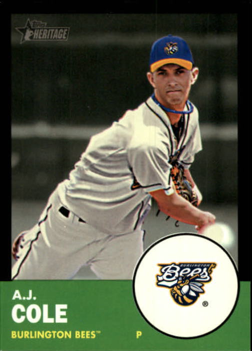 2012 Topps Heritage Minors Black #194 A.J. Cole
