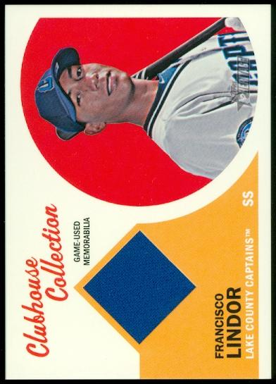 2012 Topps Heritage Minors Clubhouse Collection Relics #FL Francisco Lindor