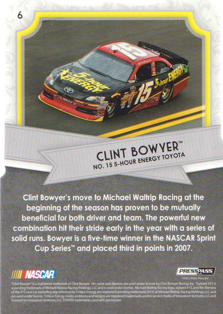 2012 Press Pass FanFare NASCAR Racing Cards Holofoil Die Cuts: Pick From List - Picture 3 of 37
