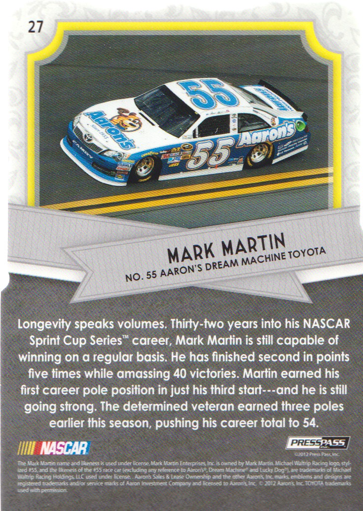 2012 Press Pass FanFare NASCAR Racing Cards Holofoil Die Cuts: Pick From List - Picture 9 of 37