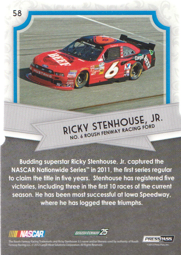 2012 Press Pass FanFare NASCAR Racing Cards Holofoil Die Cuts: Pick From List - Picture 23 of 37