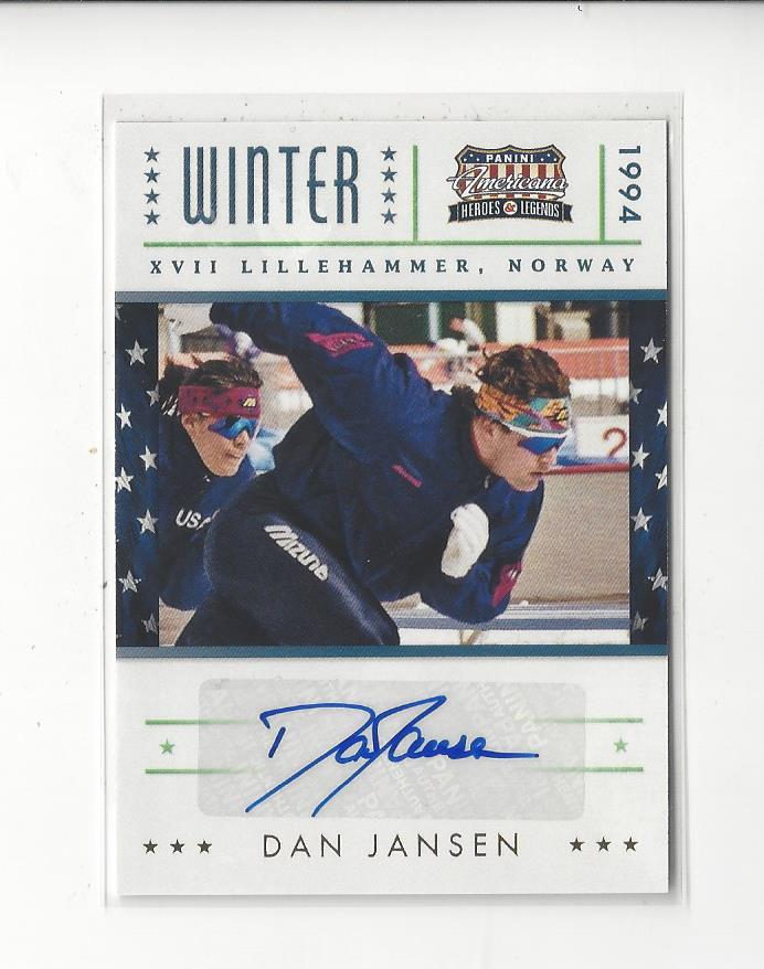 2012 Americana Heroes and Legends Summer/Winter Games Autographs #10 Dan Jansen