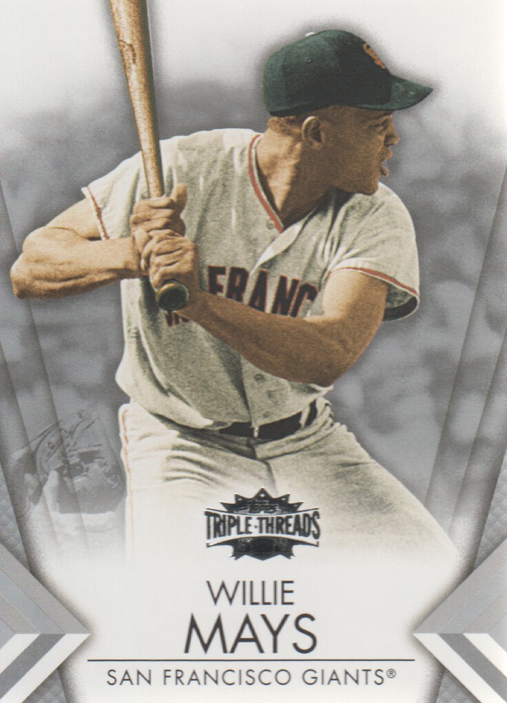 2012 Topps Triple Threads #56 Willie Mays