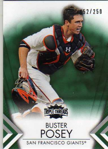 2012 Topps Triple Threads Emerald #10 Buster Posey
