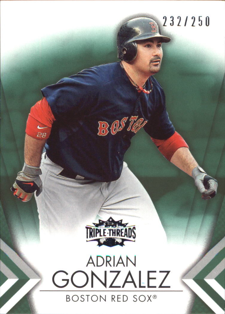 2012 Topps Triple Threads Emerald #53 Adrian Gonzalez