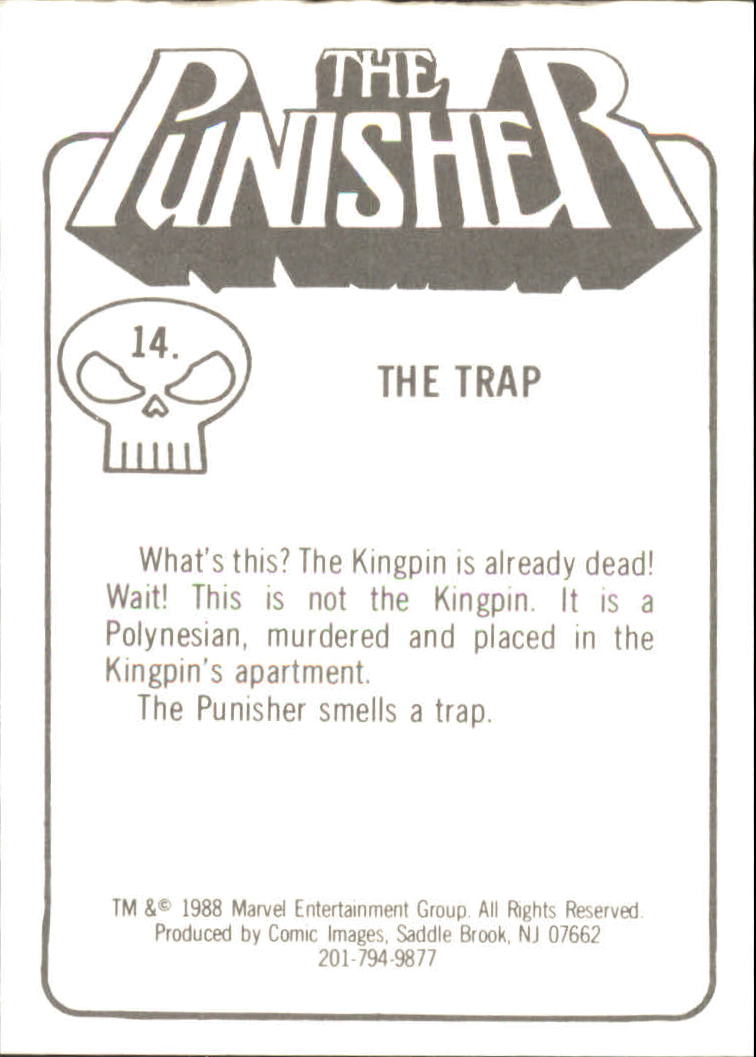 1988 Comic Images The Punisher #14 The Trap back image