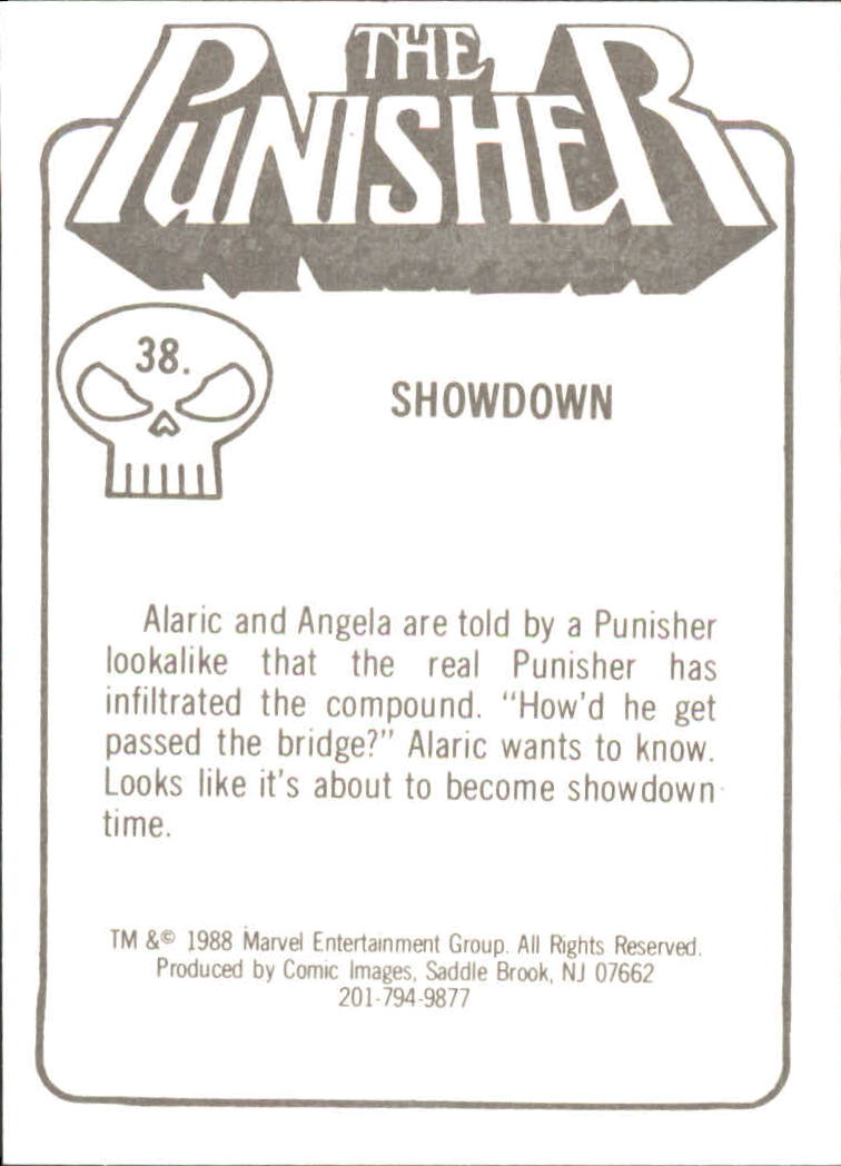 1988 Comic Images The Punisher #38 Showdown back image