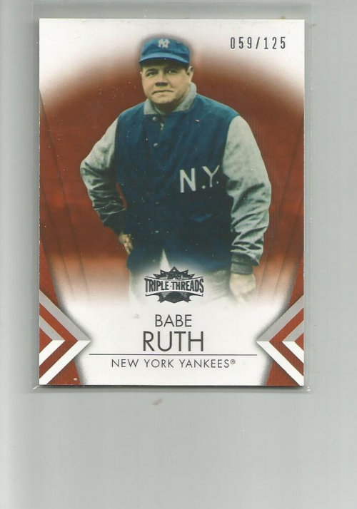 2012 Topps Triple Threads Amber #11 Babe Ruth