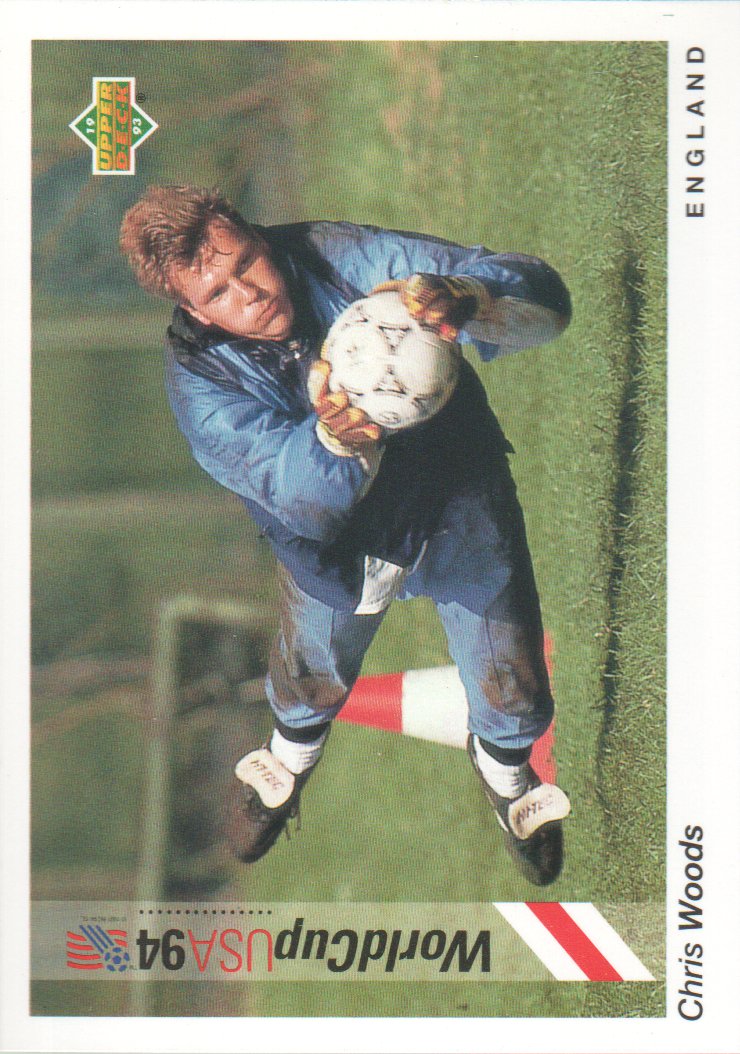 1993 Upper Deck World Cup 94 Preview English/German #25 Chris Woods