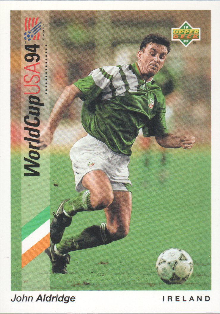 1993 Upper Deck World Cup 94 Preview English/German #72 John Aldridge
