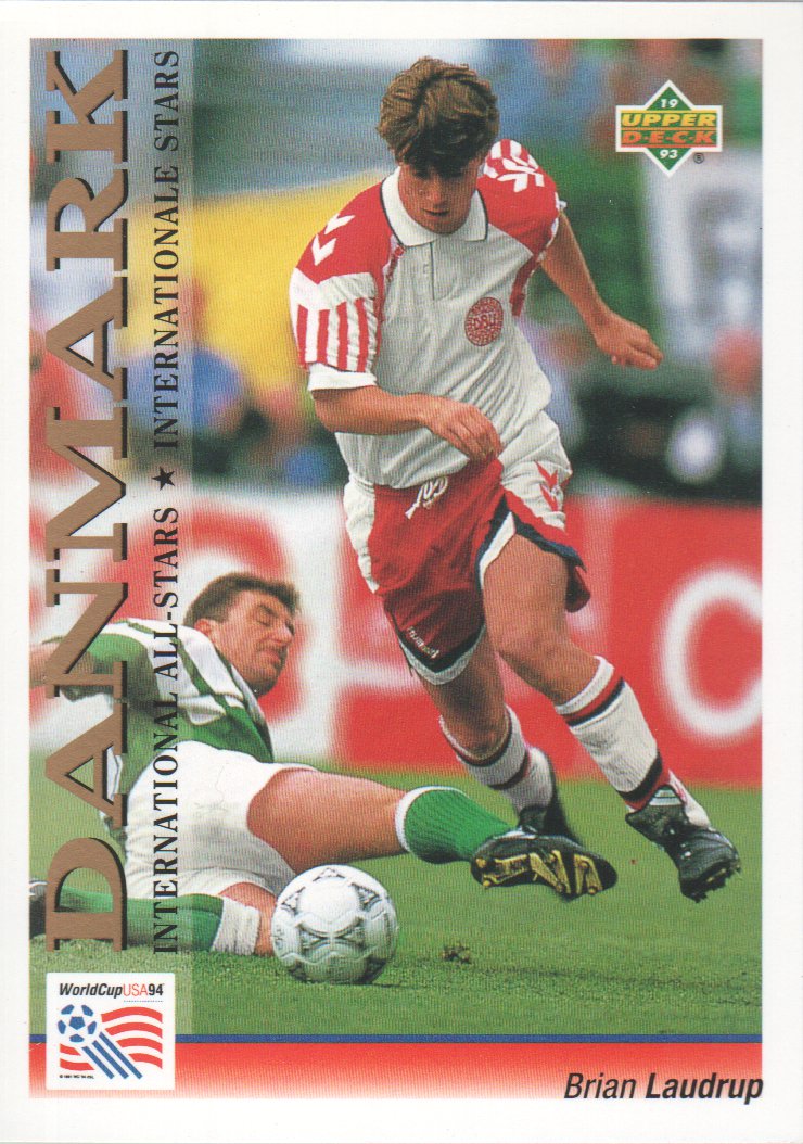 1993 Upper Deck World Cup 94 Preview English/German #111 Brian Laudrup