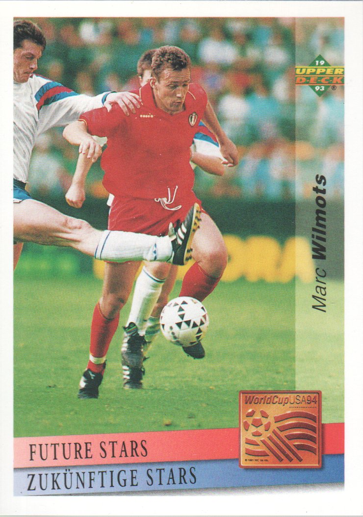 1993 Upper Deck World Cup 94 Preview English/German #125 Marc Wilmots