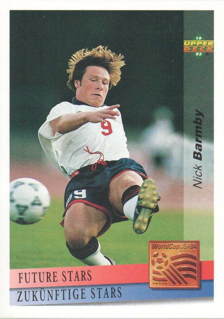 1993 Upper Deck World Cup 94 Preview English/German #126 Nick Barmby