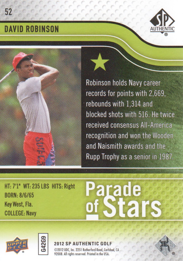 2012 SP Authentic Golf BASE Trading Cards Pick From List - Picture 101 of 169