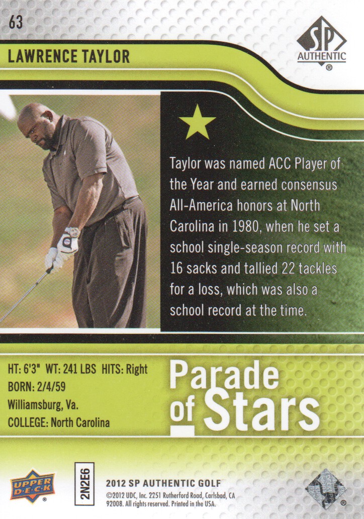 2012 SP Authentic Golf BASE Trading Cards Pick From List - Picture 119 of 169
