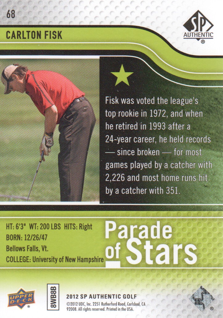2012 SP Authentic Golf BASE Trading Cards Pick From List - Picture 129 of 169