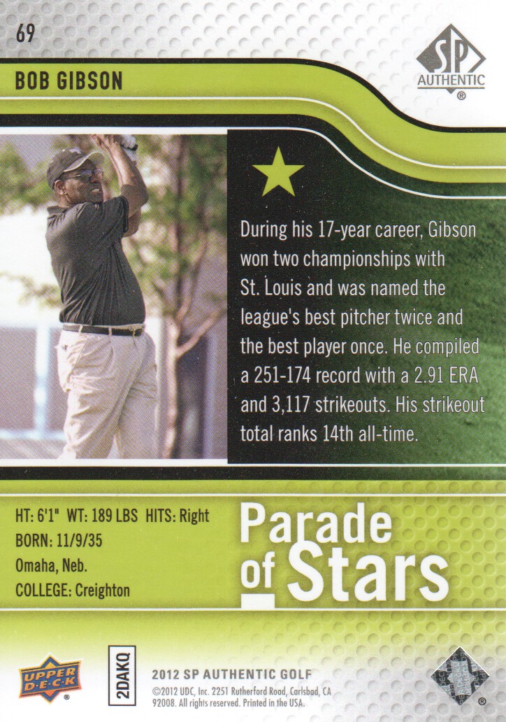 2012 SP Authentic Golf BASE Trading Cards Pick From List - Picture 131 of 169