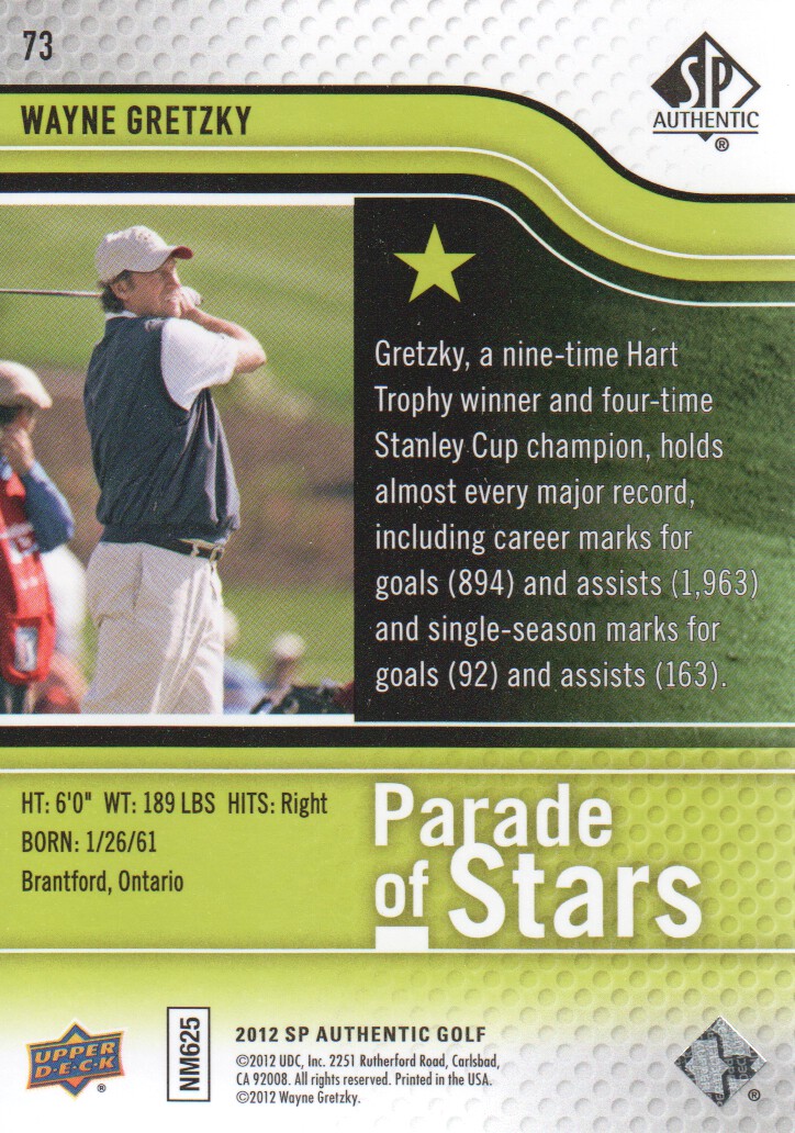 2012 SP Authentic Golf BASE Trading Cards Pick From List - Picture 137 of 169