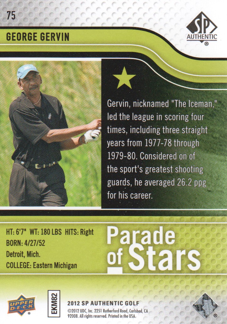 2012 SP Authentic Golf BASE Trading Cards Pick From List - Picture 141 of 169