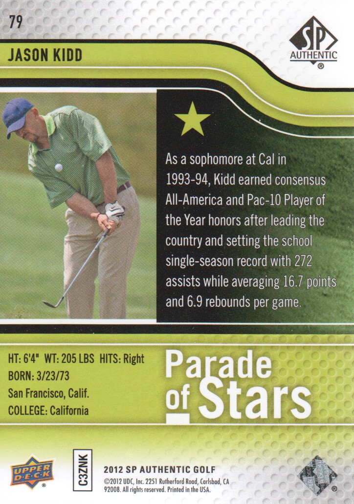 2012 SP Authentic Golf BASE Trading Cards Pick From List - Picture 149 of 169