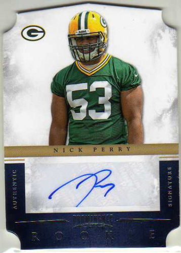 2012 Panini Prominence #170 Nick Perry AU/499 RC