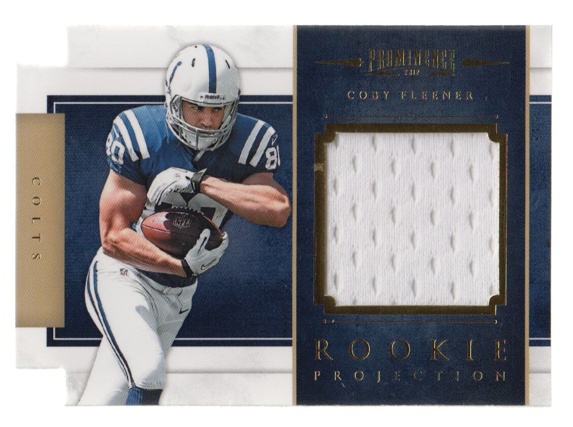 2012 Panini Prominence Rookie Projection Materials #1 Coby Fleener