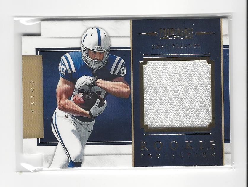 2012 Panini Prominence Rookie Projection Materials #1 Coby Fleener