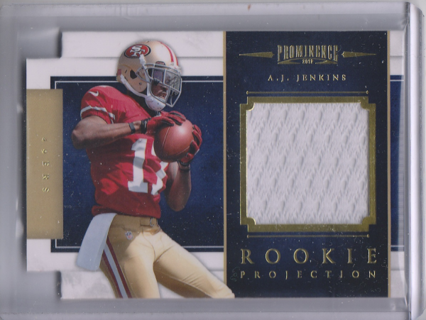 2012 Panini Prominence Rookie Projection Materials #34 A.J. Jenkins