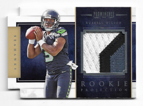 2012 Panini Prominence Rookie Projection Materials Prime #16 Russell Wilson