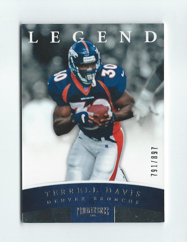2012 Panini Prominence #143C Terrell Davis S