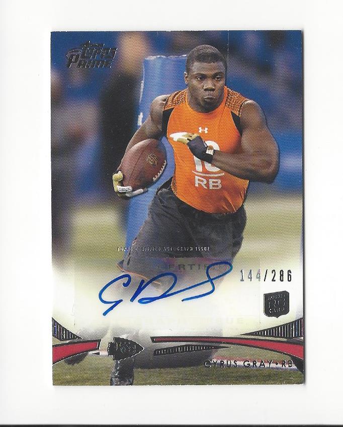 2012 Topps Prime Rookie Autographs #117 Cyrus Gray/286