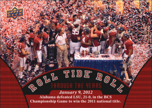2012 Upper Deck Alabama Football Card Pick (Base) - Bild 86 von 88