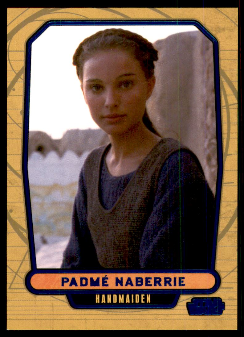 2012 Topps Star Wars Galactic Files Blue Foil #4 Padme Naberrie