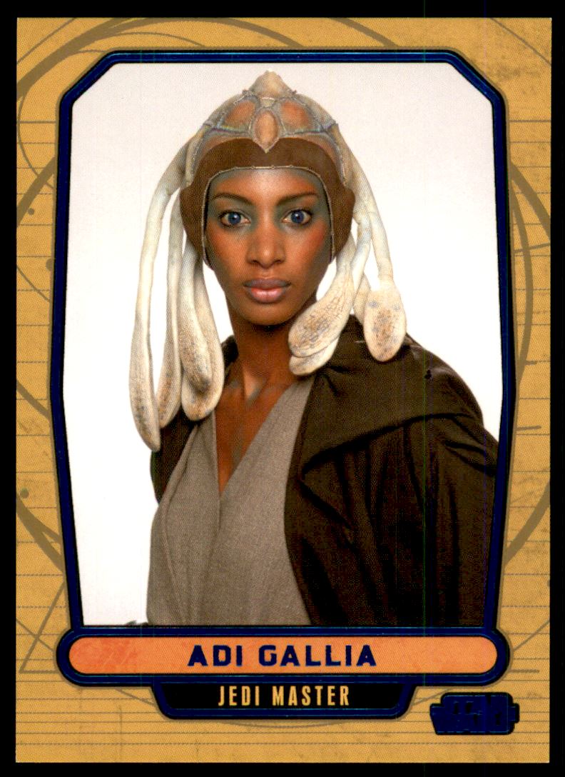 2012 Topps Star Wars Galactic Files Blue Foil #26 Adi Gallia