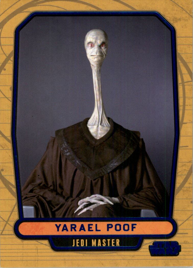 2012 Topps Star Wars Galactic Files Blue Foil #29 Yarael Poof
