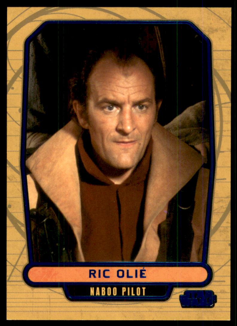 2012 Topps Star Wars Galactic Files Blue Foil #31 Ric Olie