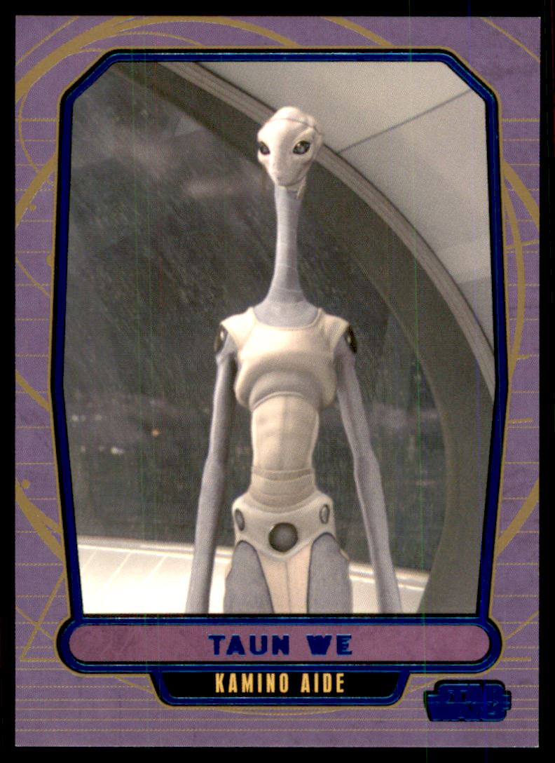 2012 Topps Star Wars Galactic Files Blue Foil #54 Taun We
