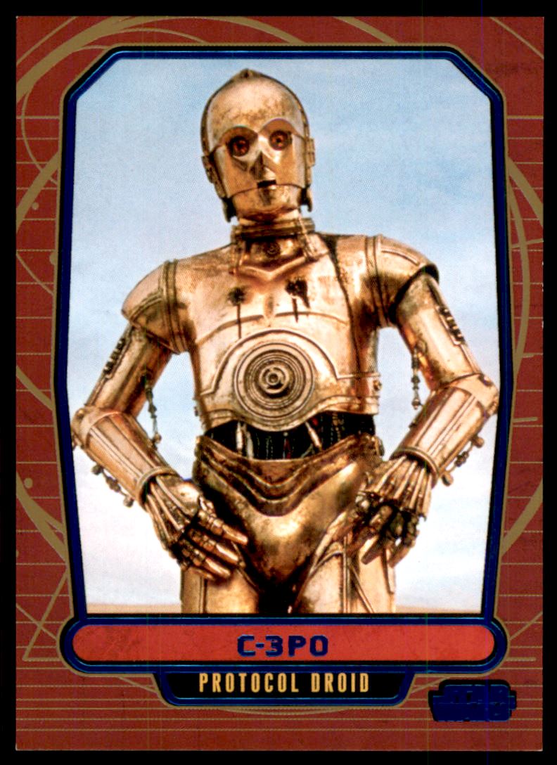 2012 Topps Star Wars Galactic Files Blue Foil #93 C-3PO