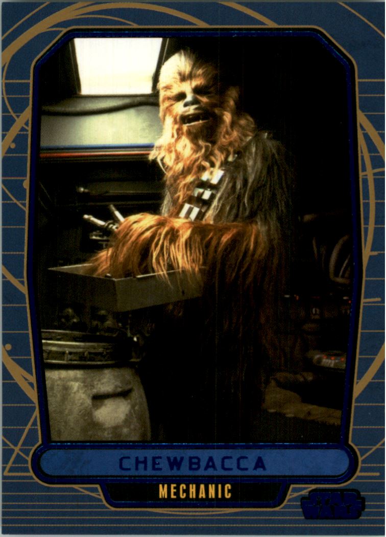 2012 Topps Star Wars Galactic Files Blue Foil #126 Chewbacca
