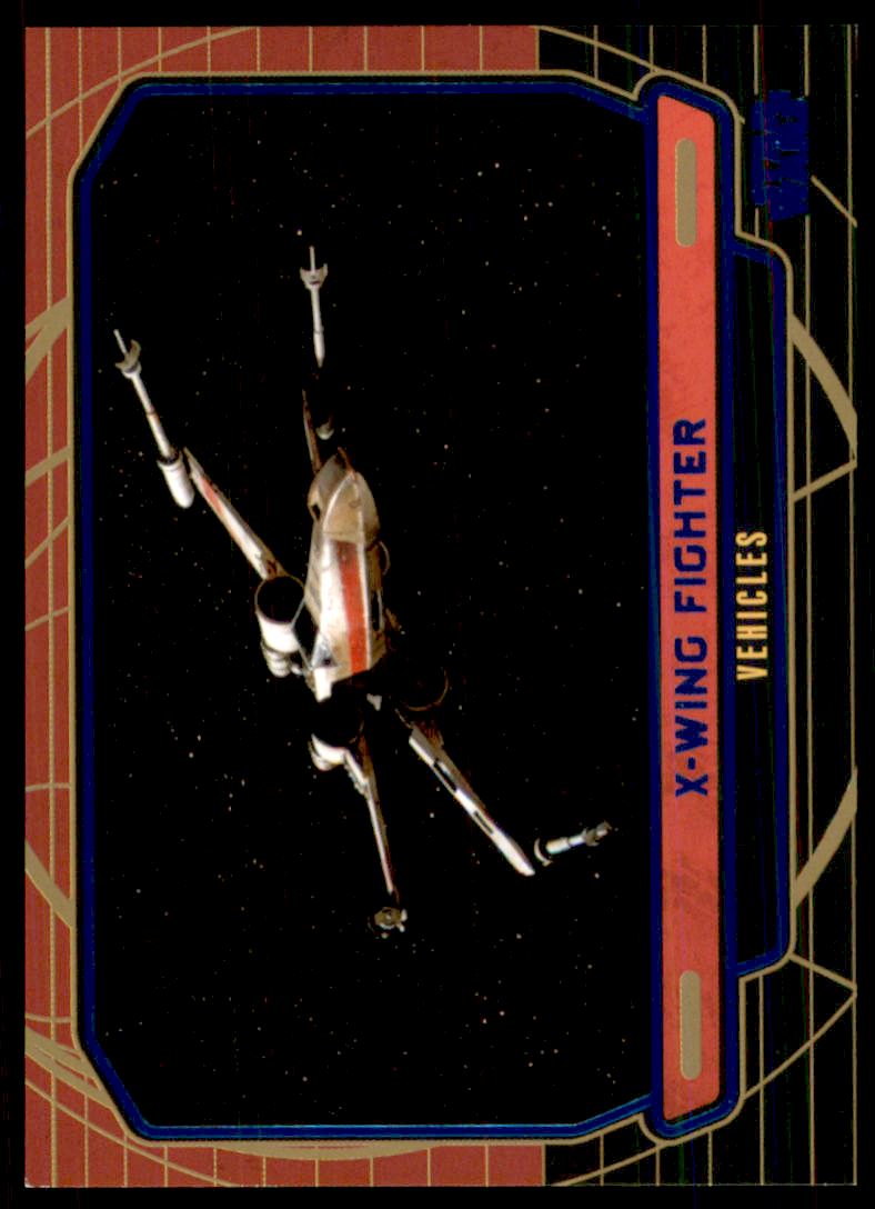 2012 Topps Star Wars Galactic Files Blue Foil #272 X-Wing Fighter