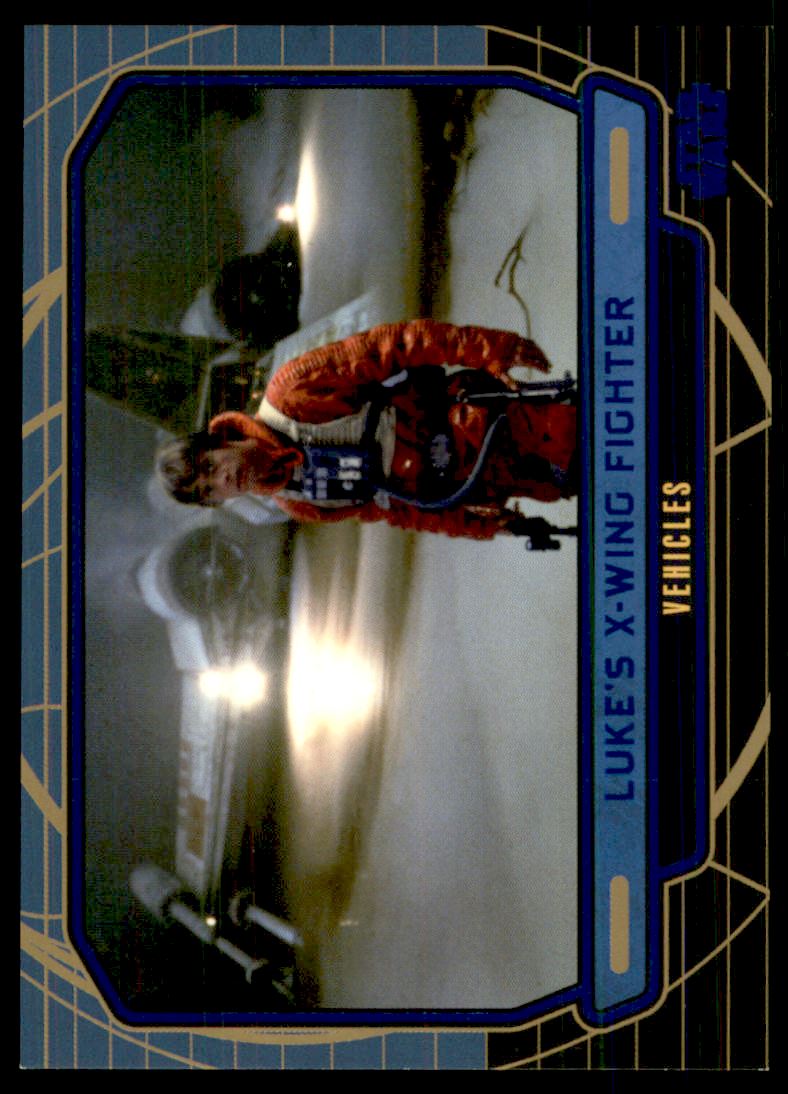 2012 Topps Star Wars Galactic Files Blue Foil #280 Luke's X-Wing Fighter