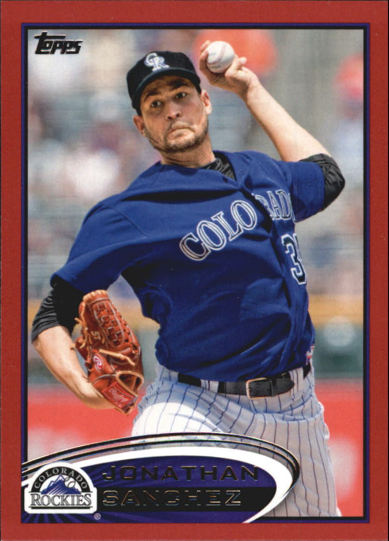 2012 Topps Update Target Red Border #US29 Jonathan Sanchez